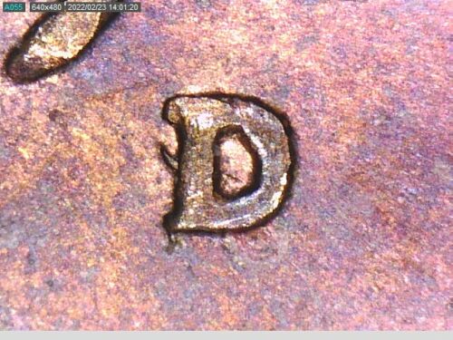 1944 D over S Lincoln Wheat Cent
